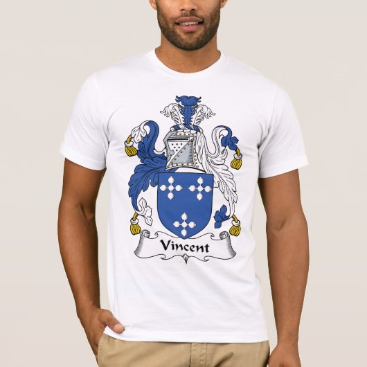 Vincent-Familienwappen T-Shirt (Vorderseite)