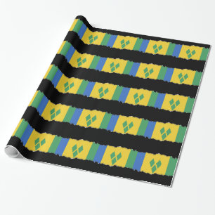 Vincent-Flagge Geschenkpapier