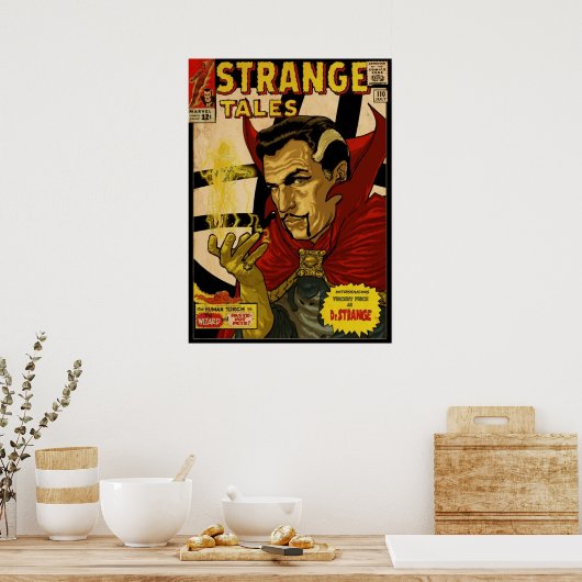VINCENT PREIS ALS DR-STRANGE-RETRO-COMIC-DECKUNG POSTER (Küche)
