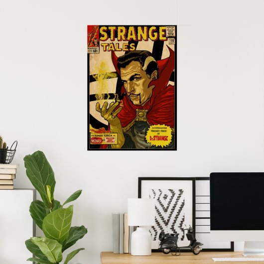 VINCENT PREIS ALS DR-STRANGE-RETRO-COMIC-DECKUNG POSTER (Heimbüro)
