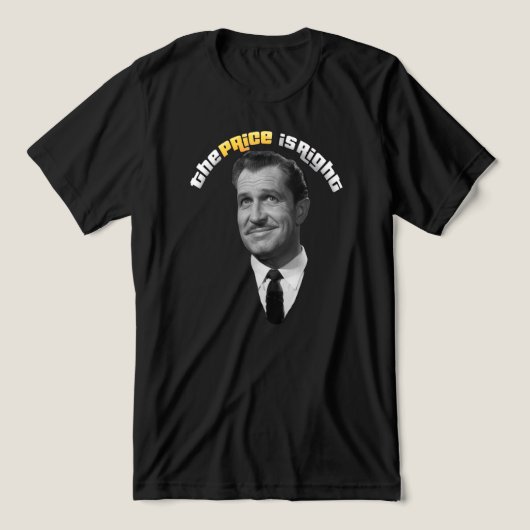 Vincent Price is Right Tri-Blend Shirt (Design Vorderseite)