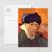 Vincent Self Portrait 1889 Postkarte (Vorne/Hinten)