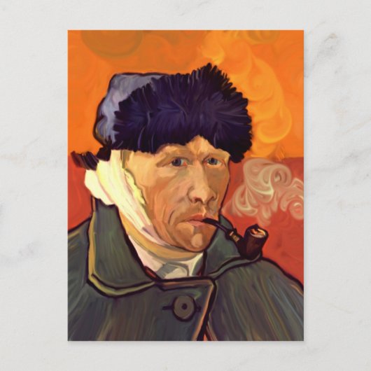 Vincent Self Portrait 1889 Postkarte (Vorderseite)
