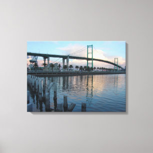 Vincent Thomas Bridge San Pedro Leinwanddruck