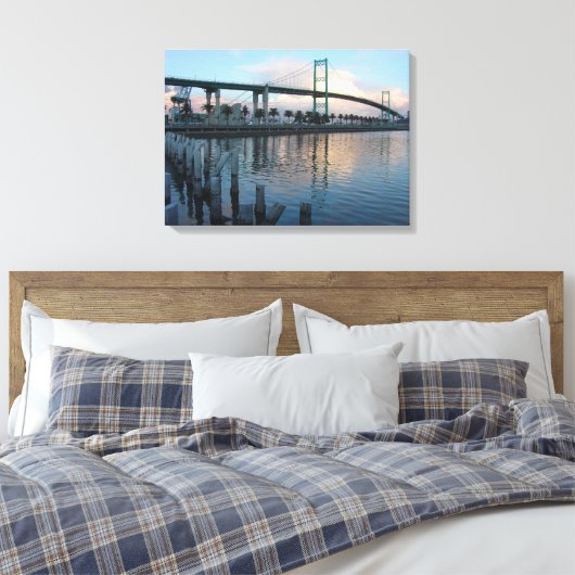 Vincent Thomas Bridge San Pedro Leinwanddruck (Insitu (Schlafzimmer))