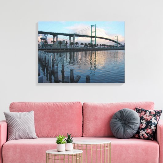 Vincent Thomas Bridge San Pedro Leinwanddruck (Insitu (Wohnzimmer))