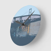 Vincent Thomas Bridge Wall Clock Runde Wanduhr (Winkel)