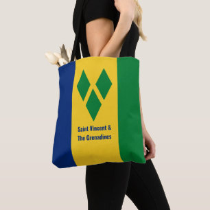 Vincent und die Grenadinen-Fahne Vincy Tote Bag Tasche