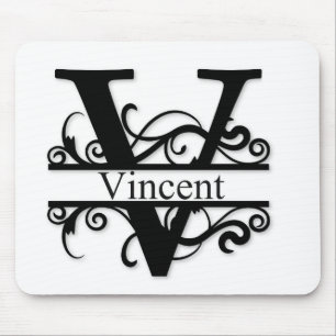 Vincent V Monogram Mousepad