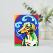 Vincent Van Dog Postkarte (Stehend Vorderseite)