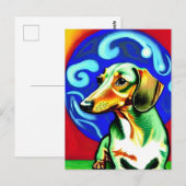 Vincent Van Dog Postkarte (Vorne/Hinten)