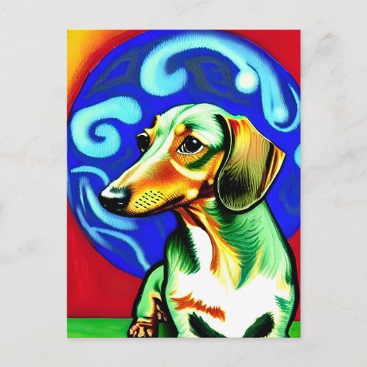 Vincent Van Dog Postkarte (Vorderseite)