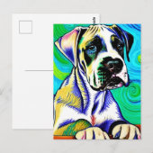 Vincent Van Dog Postkarte (Vorne/Hinten)