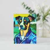 Vincent Van Dog Postkarte (Stehend Vorderseite)