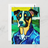 Vincent Van Dog Postkarte (Vorne/Hinten)