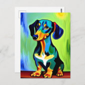 Vincent Van Dog Postkarte (Vorne/Hinten)