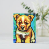 Vincent Van Dog Postkarte (Stehend Vorderseite)