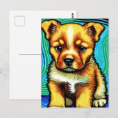 Vincent Van Dog Postkarte (Vorne/Hinten)