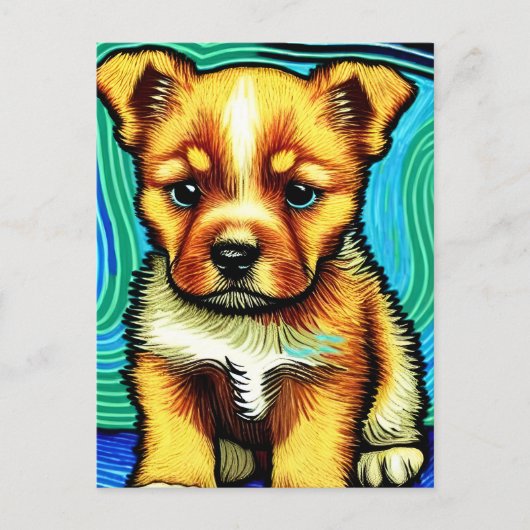 Vincent Van Dog Postkarte (Vorderseite)