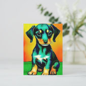 Vincent Van Dog Postkarte (Stehend Vorderseite)