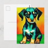Vincent Van Dog Postkarte (Vorne/Hinten)