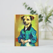 Vincent Van Dog Postkarte (Stehend Vorderseite)