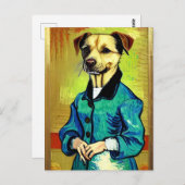 Vincent Van Dog Postkarte (Vorne/Hinten)