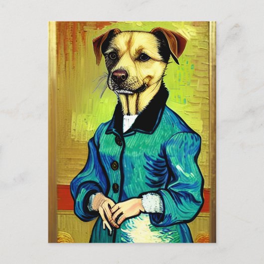 Vincent Van Dog Postkarte (Vorderseite)