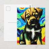 Vincent Van Dog Postkarte (Vorne/Hinten)