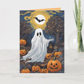 Vincent van Ghost Halloween Karte (Vorderseite)