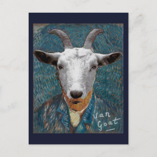 Vincent Van Goat Animal Painter Postkarte
