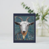 Vincent Van Goat Animal Painter Postkarte (Stehend Vorderseite)