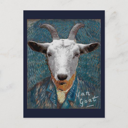 Vincent Van Goat Animal Painter Postkarte (Vorderseite)