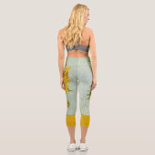 Vincent Van Gogh 12 Sonnenblumen Impressionist Capri Leggings (Rückseite)