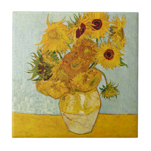 Vincent Van Gogh 12 Sonnenblumen Impressionist Fliese
