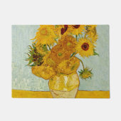 Vincent Van Gogh 12 Sonnenblumen Impressionist Fußmatte (Vorderseite)