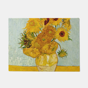 Vincent Van Gogh 12 Sonnenblumen Impressionist Fußmatte