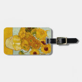 Vincent Van Gogh 12 Sonnenblumen Impressionist Gepäckanhänger (Vorderseite horizontal)