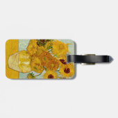 Vincent Van Gogh 12 Sonnenblumen Impressionist Gepäckanhänger (Rückseite horizontal)