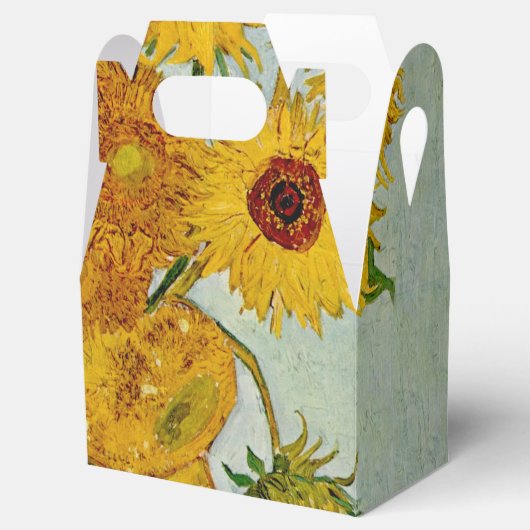 Vincent Van Gogh 12 Sonnenblumen Impressionist Geschenkschachtel (Geöffnet)