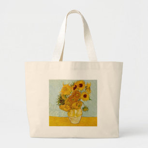 Vincent Van Gogh 12 Sonnenblumen Impressionist Jumbo Stoffbeutel