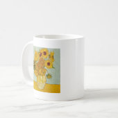 Vincent Van Gogh 12 Sonnenblumen Impressionist Kaffeetasse (Vorderseite Links)