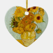 Vincent Van Gogh 12 Sonnenblumen Impressionist Keramik Ornament (Vorne)