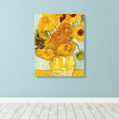 Vincent Van Gogh 12 Sonnenblumen Impressionist Leinwanddruck (Insitu (Holzboden))