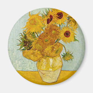 Vincent Van Gogh 12 Sonnenblumen Impressionist Magnet