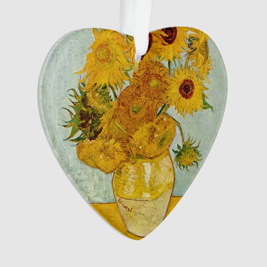 Vincent Van Gogh 12 Sonnenblumen Impressionist Ornament (Vorderseite)