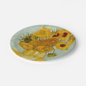Vincent Van Gogh 12 Sonnenblumen Impressionist Pappteller (Schrägansicht)