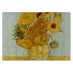 Vincent Van Gogh 12 Sonnenblumen Impressionist Schneidebrett
