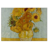 Vincent Van Gogh 12 Sonnenblumen Impressionist Schneidebrett (Vorderseite)