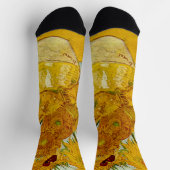 Vincent Van Gogh 12 Sonnenblumen Impressionist Socken (Oben)